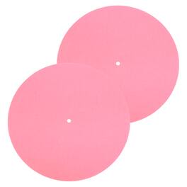 Unique Bargains - 2pcs Record Player Mat, 12 Inch Turntable Mat 3mm Felt Pad for Vinyl Record - Pink