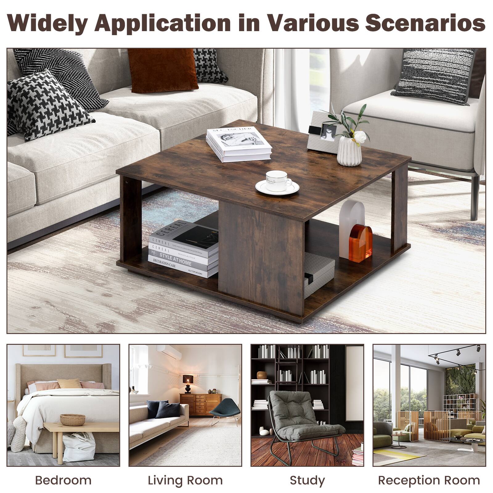 Widely Application in Various Scenarios: Bedroom, Living Room, Study, Reception Room.