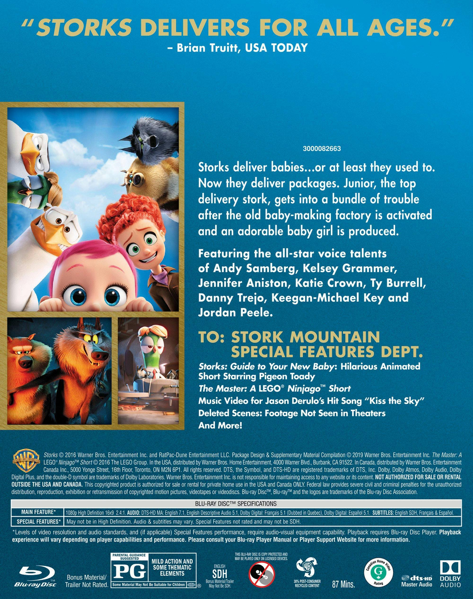 Back. Storks [Blu-ray].