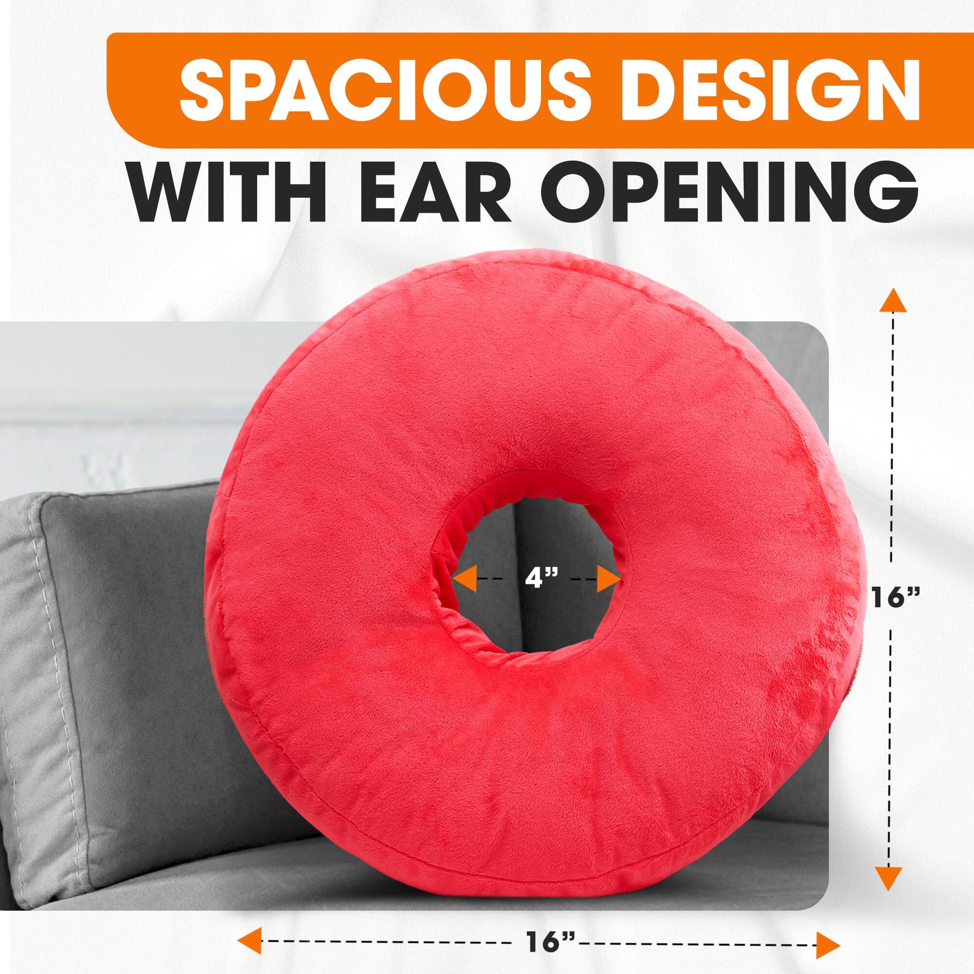 SPACIOUS DESIGN WITH EAR OPENING

4"
16"
16"