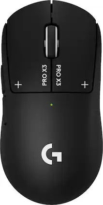 Logitech - G PRO X3 SUPERSTRIKE Wireless Gaming Mouse, Ultra-Lightweight with Programmable Buttons for PC, Mac - Wireless - Black