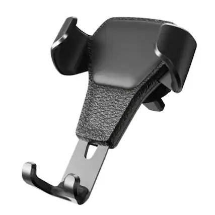 Front. Stock Preferred - Gravity Car Mount Air Vent Phone Holder - Black.