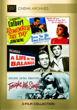 Remember The Day; A Life In The Balance; Tonight We Sing-DVD