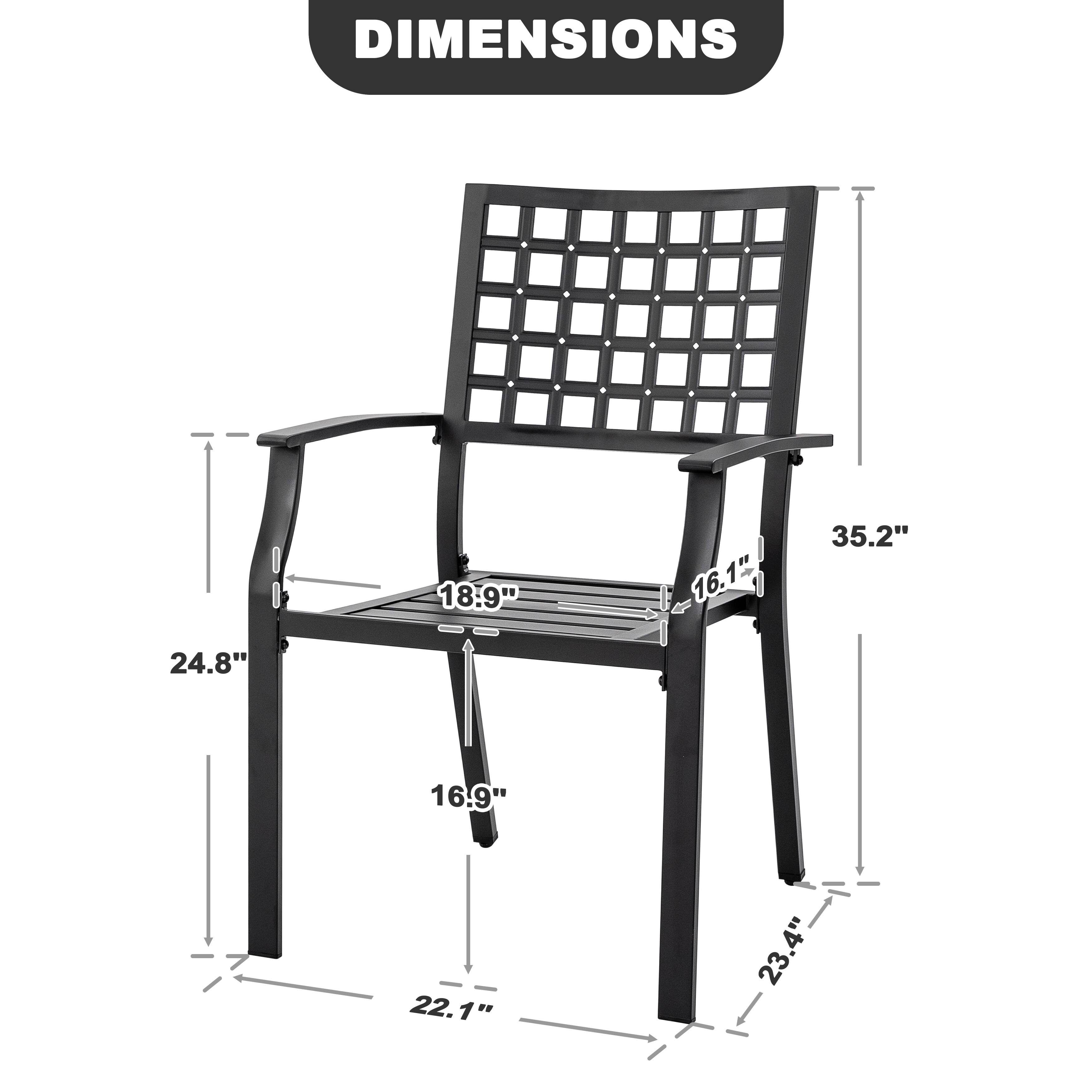 DIMENSIONS 18.9" 16.1" 35.2" 24.8" 16.9" 22.1" 23.4"