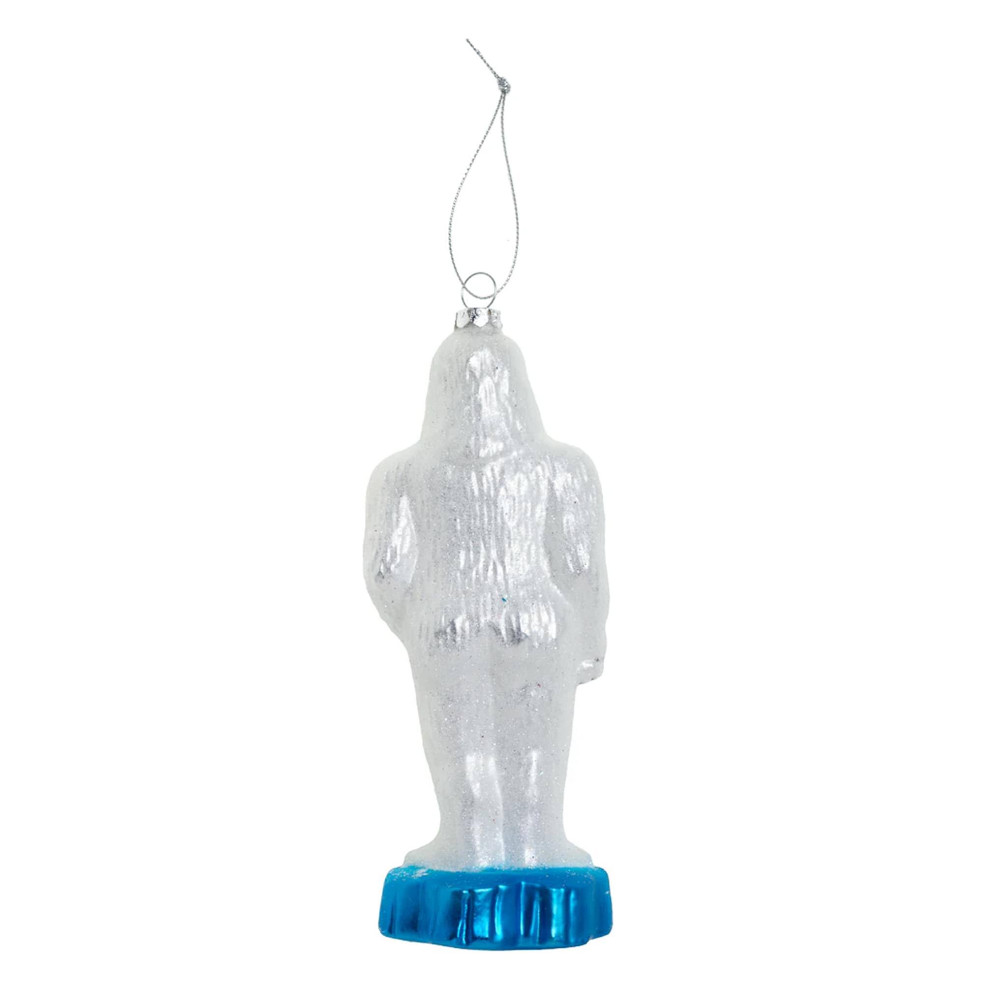 Alt View 1. Accoutrements - Yeti Glass Holiday Ornament - White.
