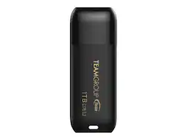 Team Group - TEAMGROUP C175 1TB USB 3.2 Flash Drive, 100MB/s Speed, Matte/Glossy (TC17531TBB01) - Black