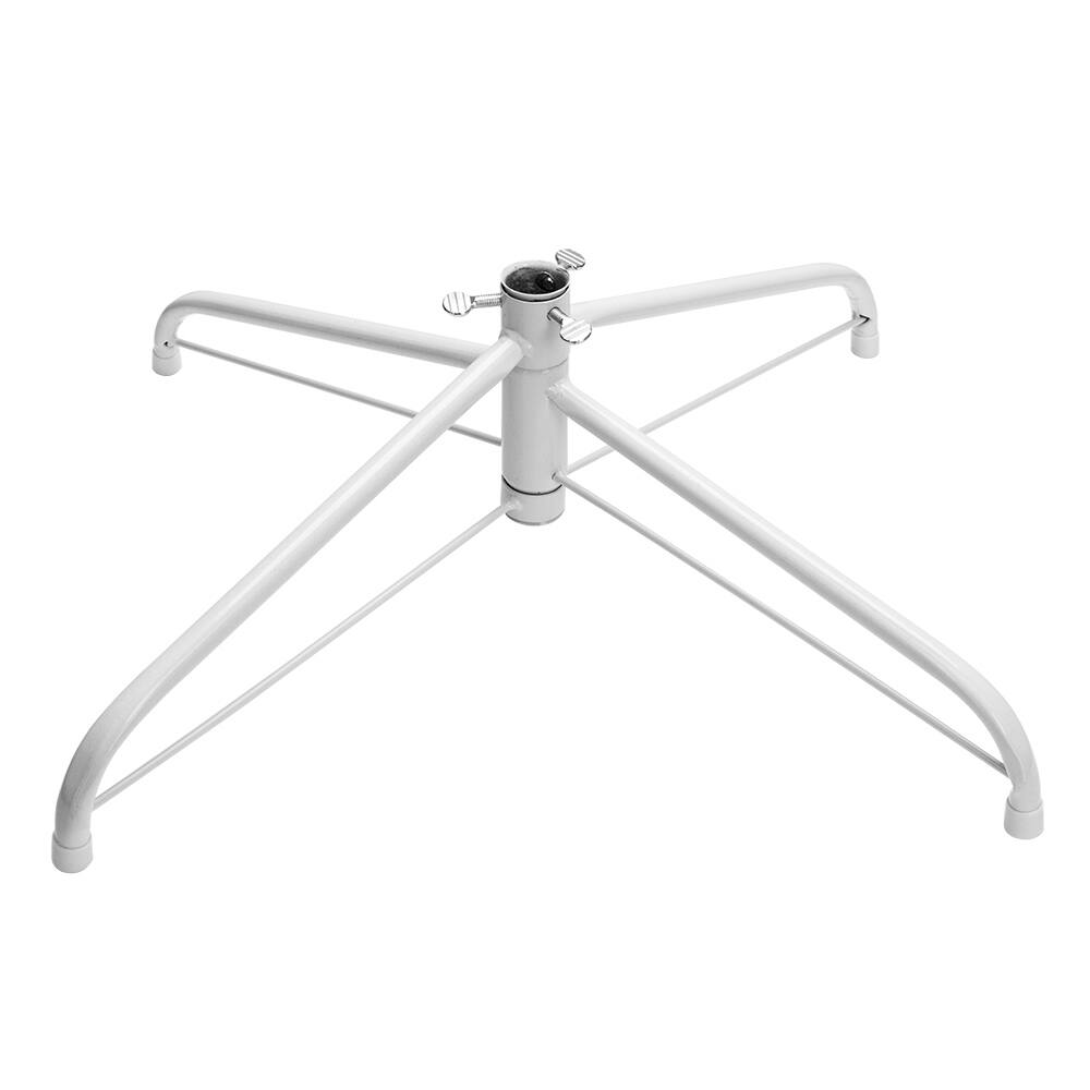 Alt View 4. Spaco - Spaco 7ft White PVC Christmas Tree with 950 Branch Tips and Sturdy Iron Stand - Black.