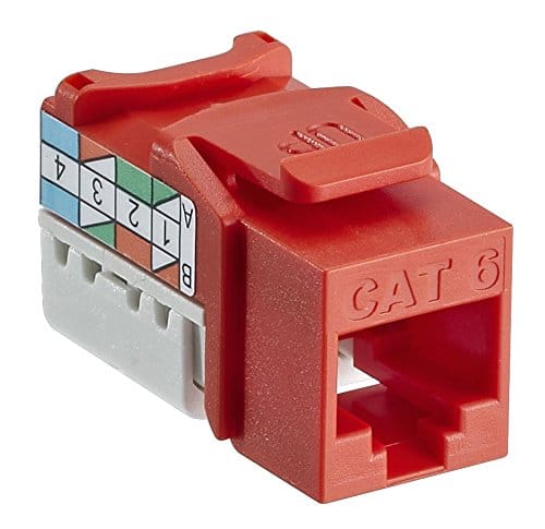 Leviton - 127-61110-RO6 8-Wire CAT6 QuickPort Jack - White