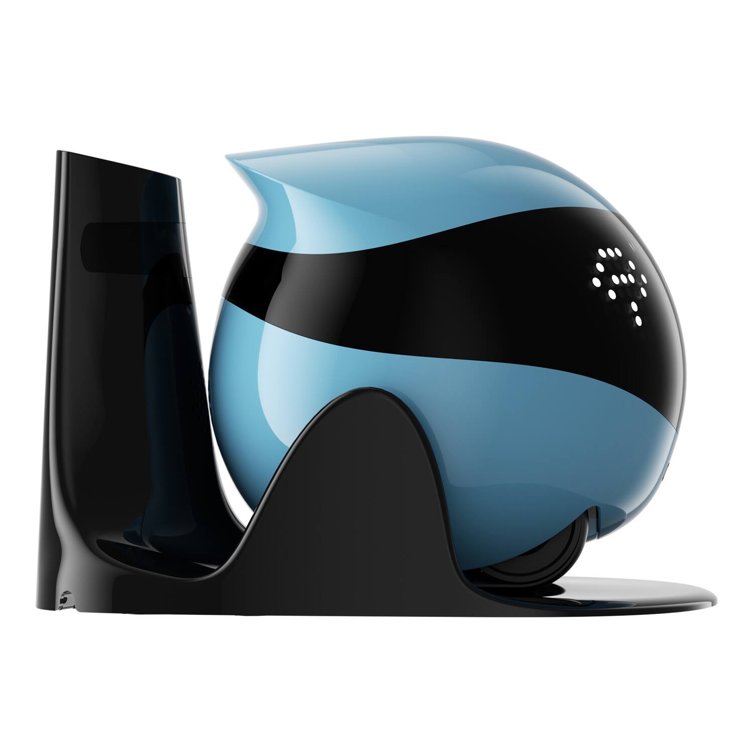 Alt View 4. Enabot - EBO Air 2 Whole-Home Mobile Robot, 2K Ultra HD Camera, Remote Monitoring and Control - Jay Blue.