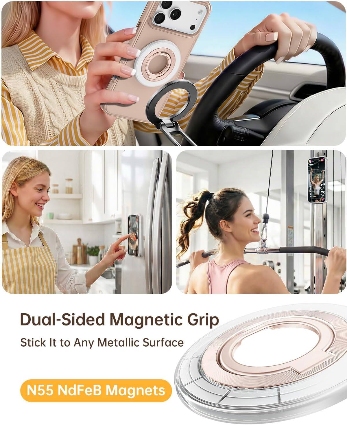 Dual-Sided Magnetic Grip Stick It to Any Metallic Surface

N55 NdFeB Magnets