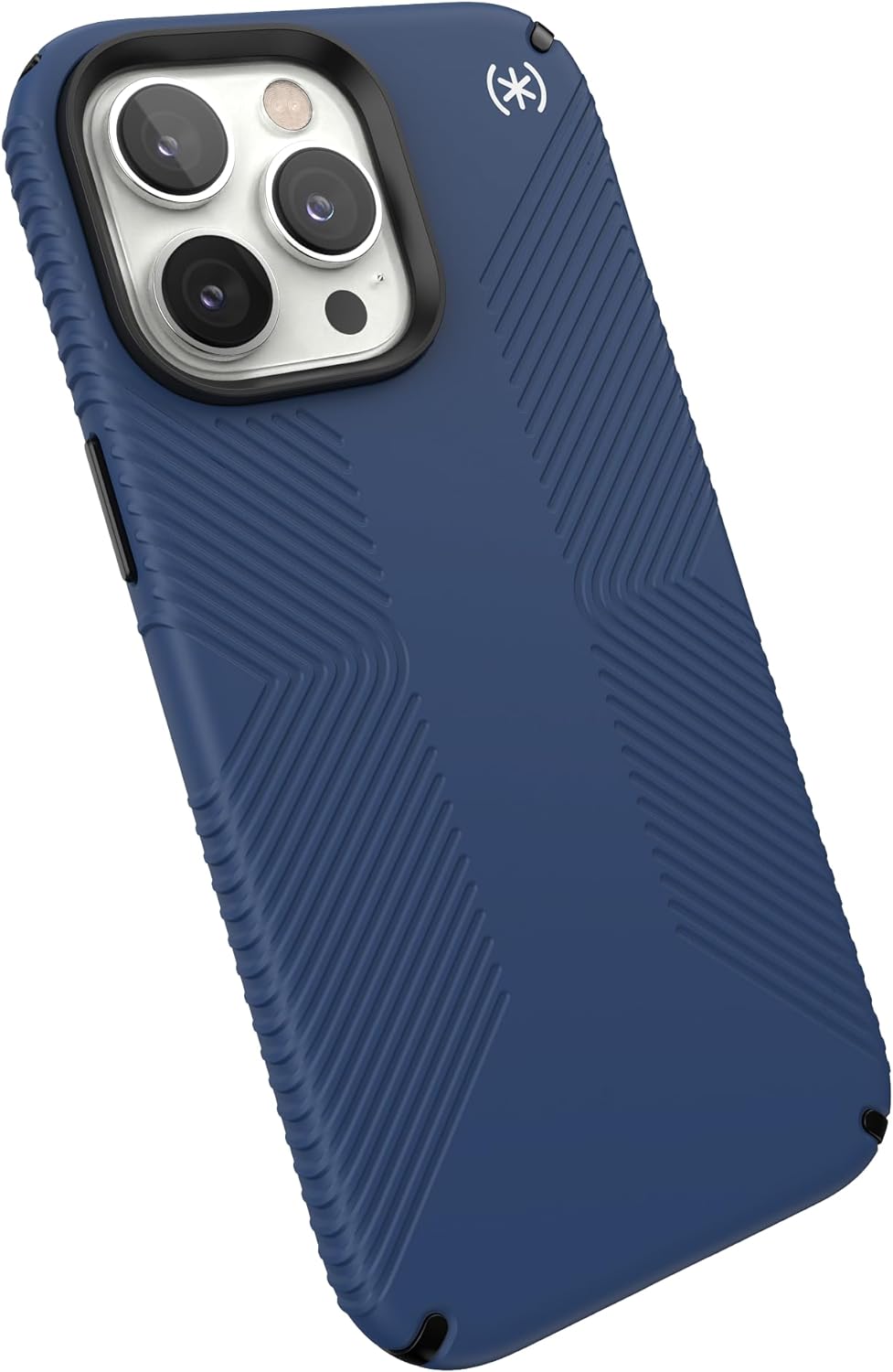 Speck - Presidio2 Grip with MagSafe Blue Case - iPhone 14 Pro Max - Coastal Blue/Black/White