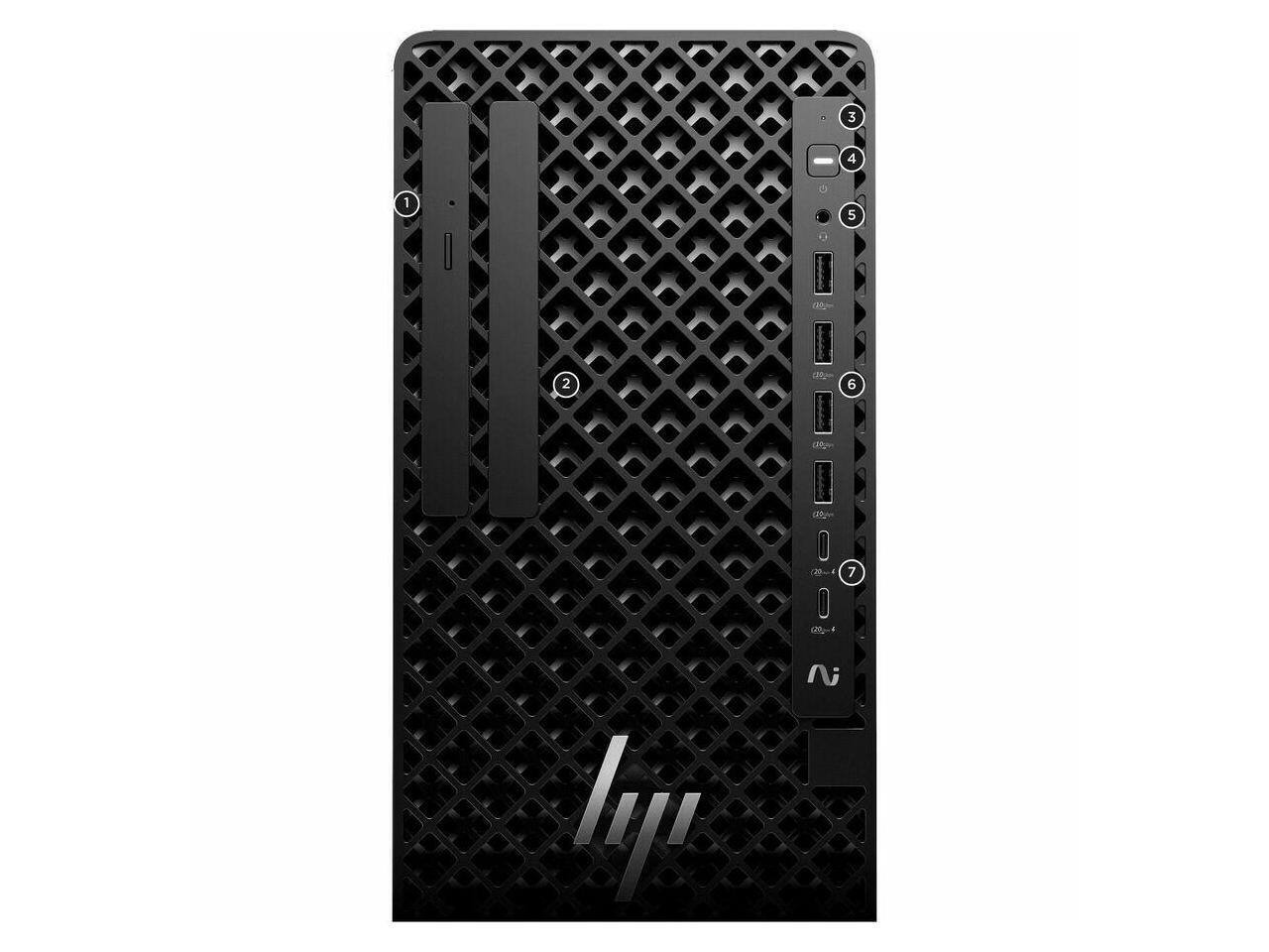 Alt View 1. HP - HP Z1 G1i Desktop - Intel Ultra 5 235 - 32GB - 1TB SSD - Black - Q870 - Win 11 Pro - DDR5 - 500W - Black.