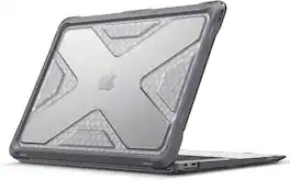 Fintie - Heavy Duty Case for MacBook Air 13.3 Inch, A2337 (M1) / A2179 / A1932 (2018-2022 Release), TPU Bumper, Hard Shell - Gray