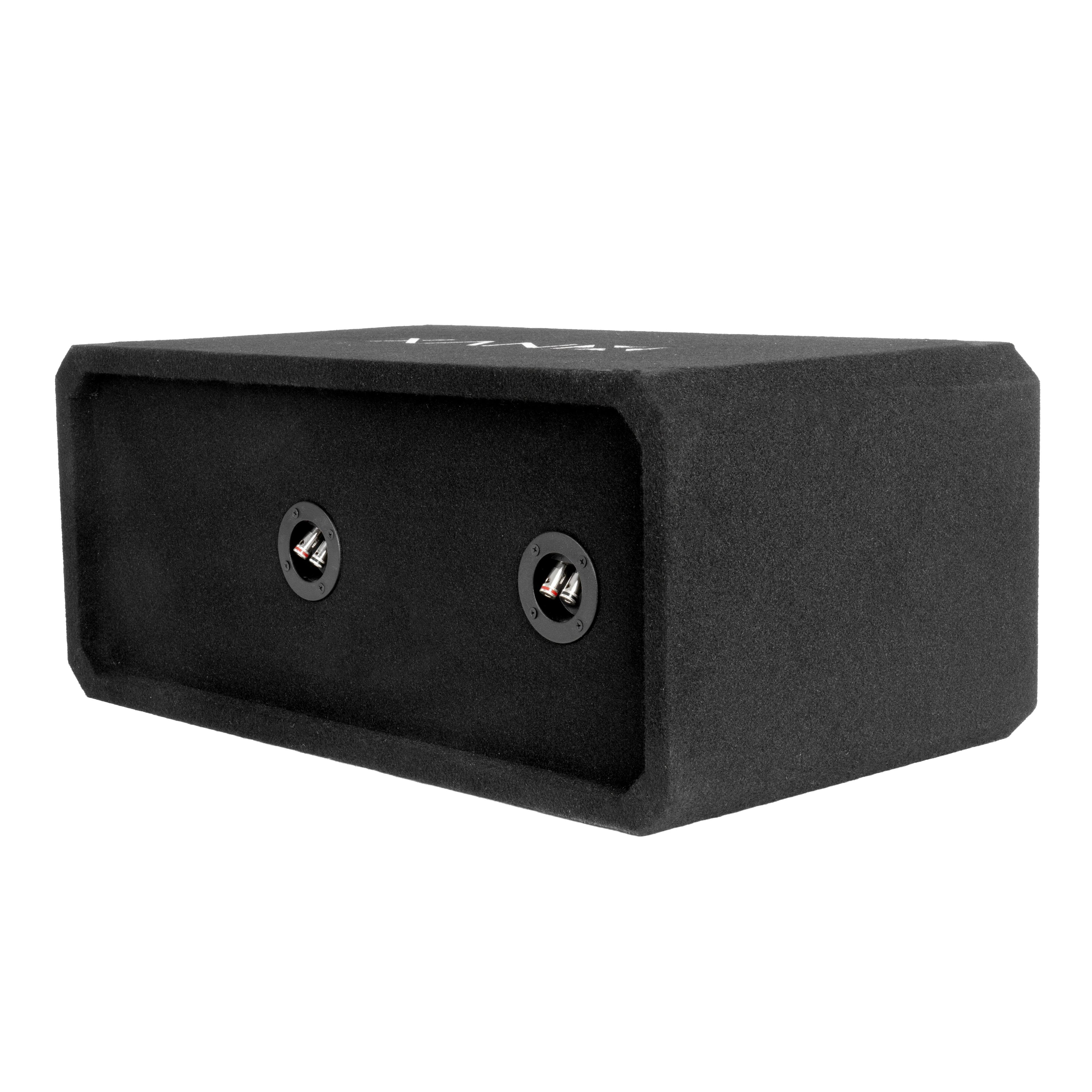 Alt View 3. NVX - NE82P Dual 8" Slot Ported 3/4" MDF Subwoofer Enclosure.