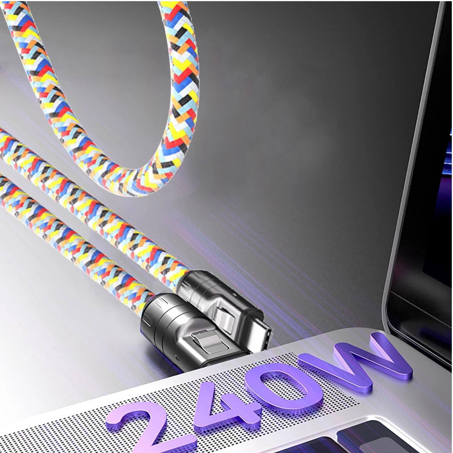 Back. Stock Preferred - 3P Experts PD240W USB-C Lanyard Data Cable - Pink.