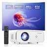 Hunkstar - P3s Native 1080p Home Theater Projector - 1000 ANSI Lumens, Auto Focus, 6D Keystone, Wi-Fi 6, Bluetooth, 10W Speakers - White