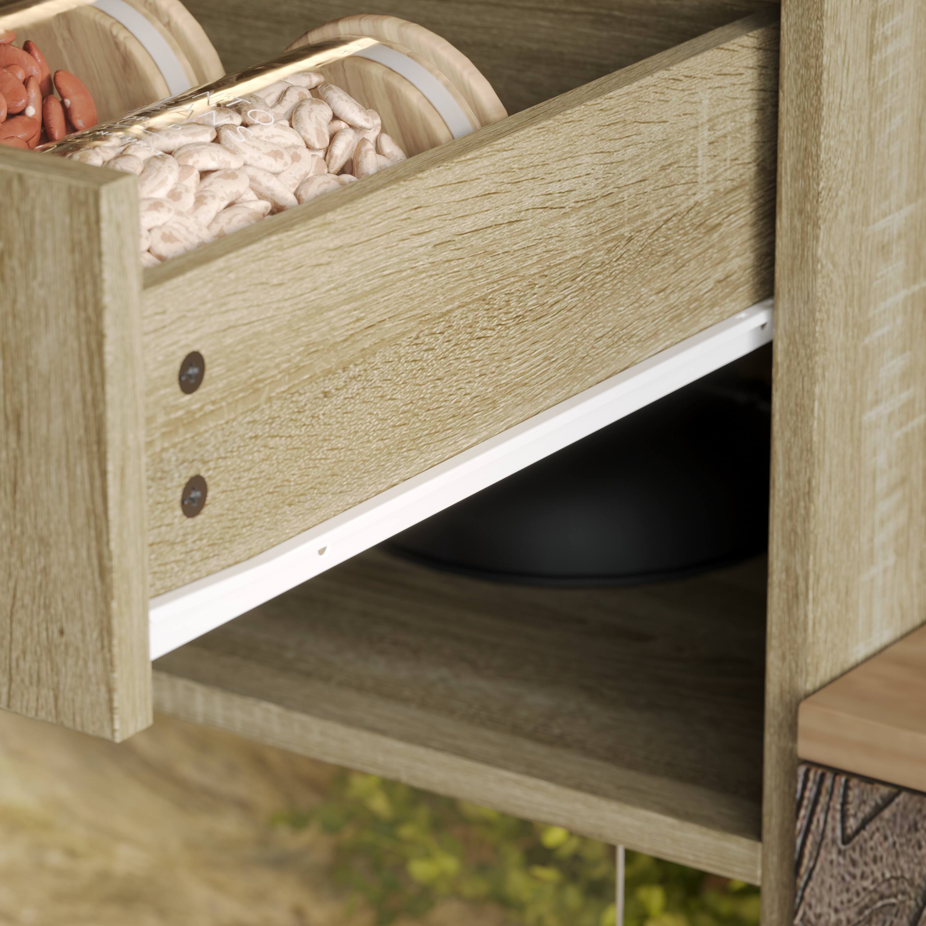 Alt View 8. FUFU & GAGA - Multi-Level Reptile Habitat Cabinet – Versatile Terrarium with Twin Eco-Zones for Lizards Hamsters & Small Pets.
