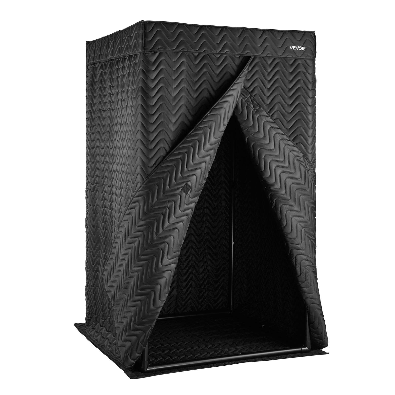 Alt View 5. VEVOR - Portable Vocal Booth, 6.56 ft Height, Pro-Grade Recording Studio with Travel Bag, Mobile Tablet Stand - Black.