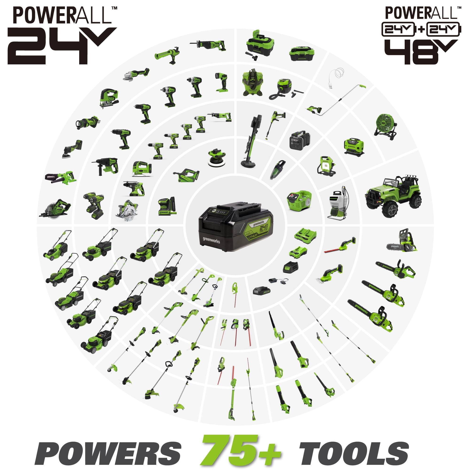 POWERALL 24V  
POWERALL 24V + 24V 48V  
POWERS 75+ TOOLS