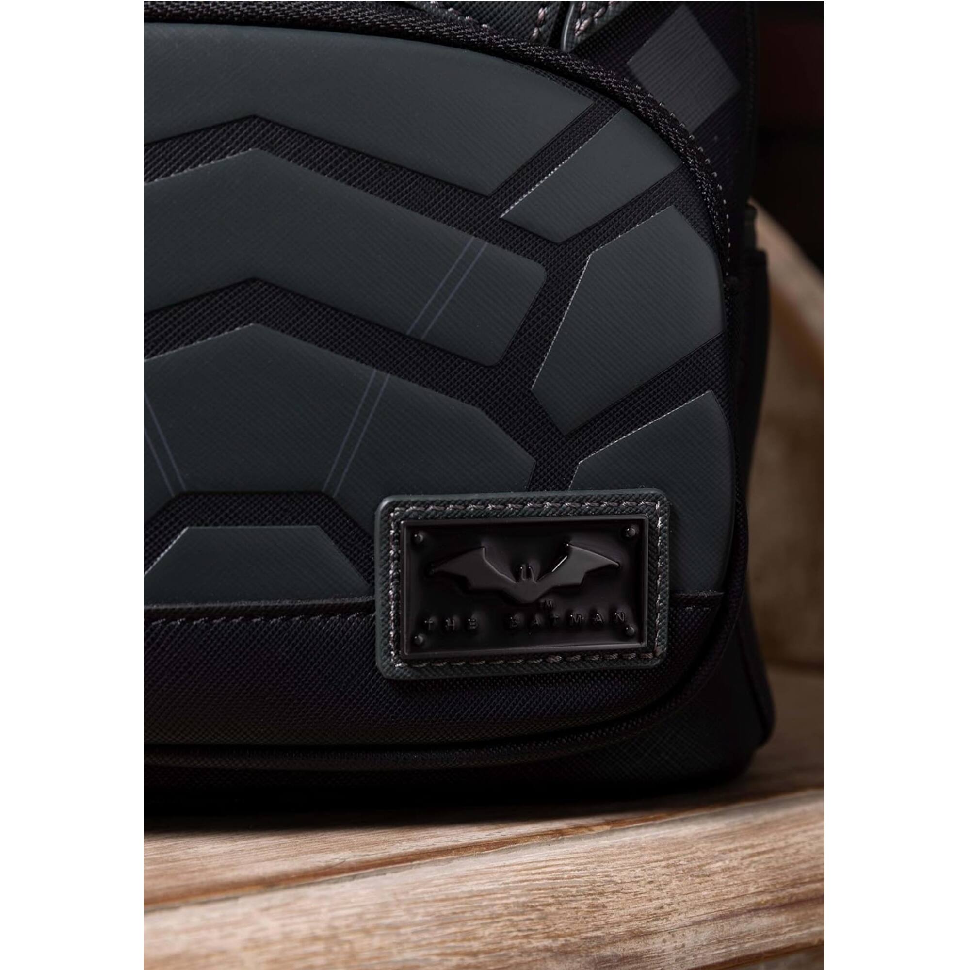 Alt View 2. LoungeFly - Loungefly Dc The Batman All Black Mini Backpack, The Dark Knight - Multicolored.