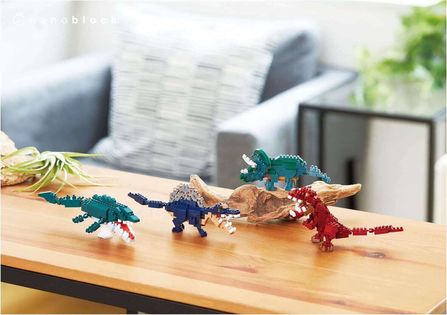 Alt View 1. PopMarket - Nanoblock - Dinosaurs - Collection Series - Spinosaurus Building Kit   - Collectibles - Multicolor.