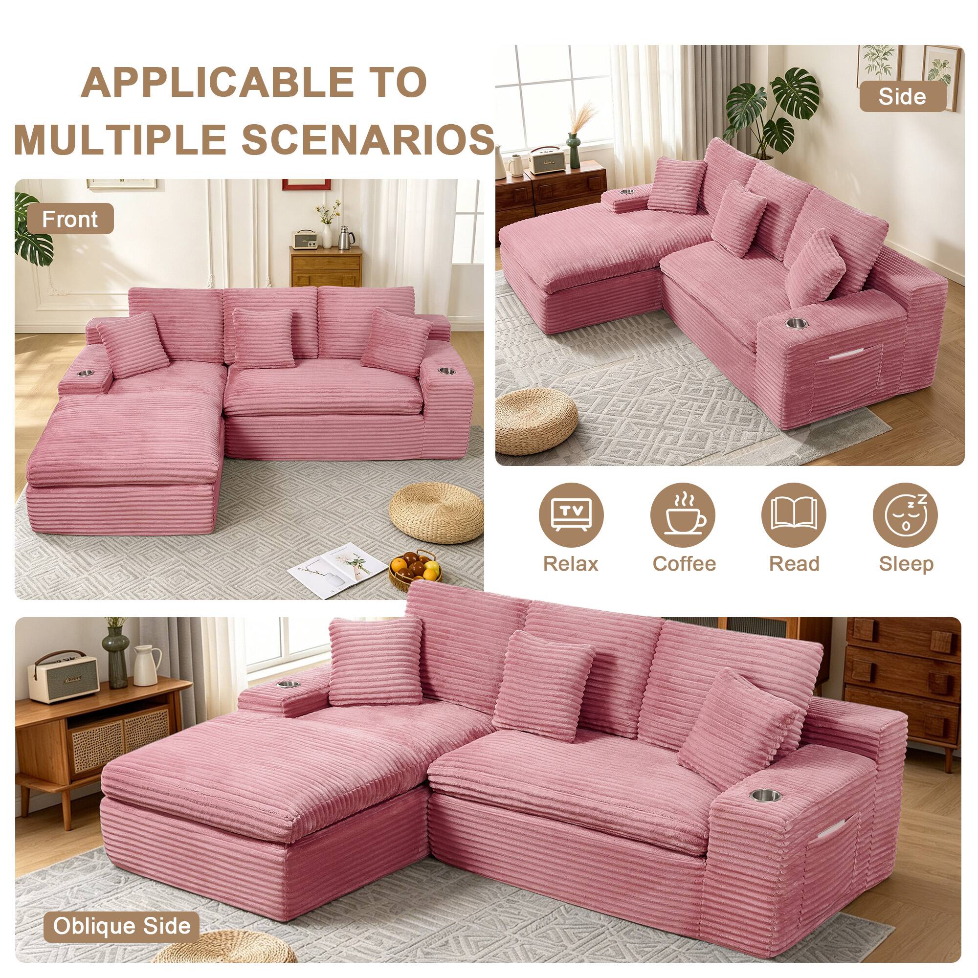 APPLICABLE TO MULTIPLE SCENARIOS

Front
Side
Oblique Side

TV
Relax
Coffee
Read
Sleep