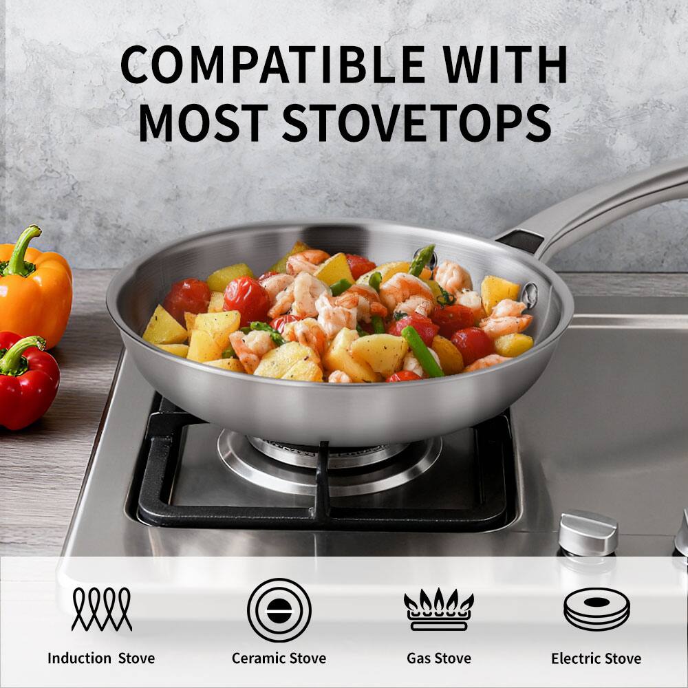 COMPATIBLE WITH MOST STOVETOPS

- Induction Stove
- Ceramic Stove
- Gas Stove
- Electric Stove