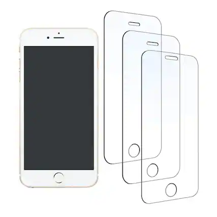 Front. Qixxronics - 3pcs iPhone 7, iPhone 8, iPhone 6 /6s Screen Protector Tempered Glass Screen Protector Scratch-Resistant Case-Friendly - Clear.