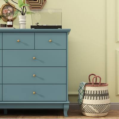 Famapy Horizontal Dresser 10 Drawers of Chest with European Style Elegance Blue BBFAZJ-KF330034-03 - Best Buy Famapy Horizontal Dresser 10 Drawers of Chest with European Style Elegance Blue BBFAZJ-KF330034-03 - Best Buy