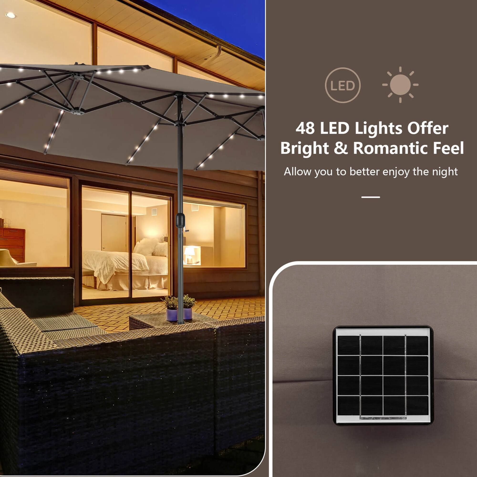 LED 48 LED Lights Offer Bright & Romantic Feel Allow you to better enjoy the night.