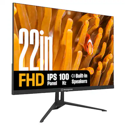 22in FHD IPS 100Hz Panel Built-In Speakers Westinghouse