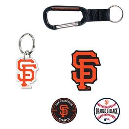 WinCraft - San Francisco Giants 5-Pack Key Ring and Fridge Magnet Set - Multicolor