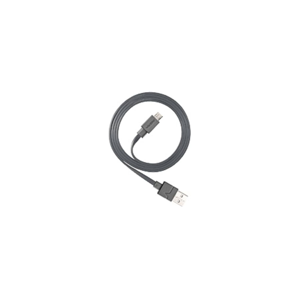 Front. Ventev - USB-A to Micro USB Cable 6ft - Black.