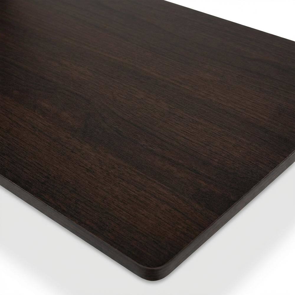 Alt View 2. FurniFact - Dark Brown/Black No Tools Entertainment Center with Modern Design - Dark Brown/Black.
