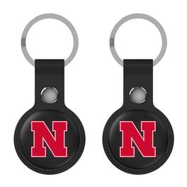 Keyscaper - Nebraska Huskers Two-Pack AirTag Holders - No Size - Black