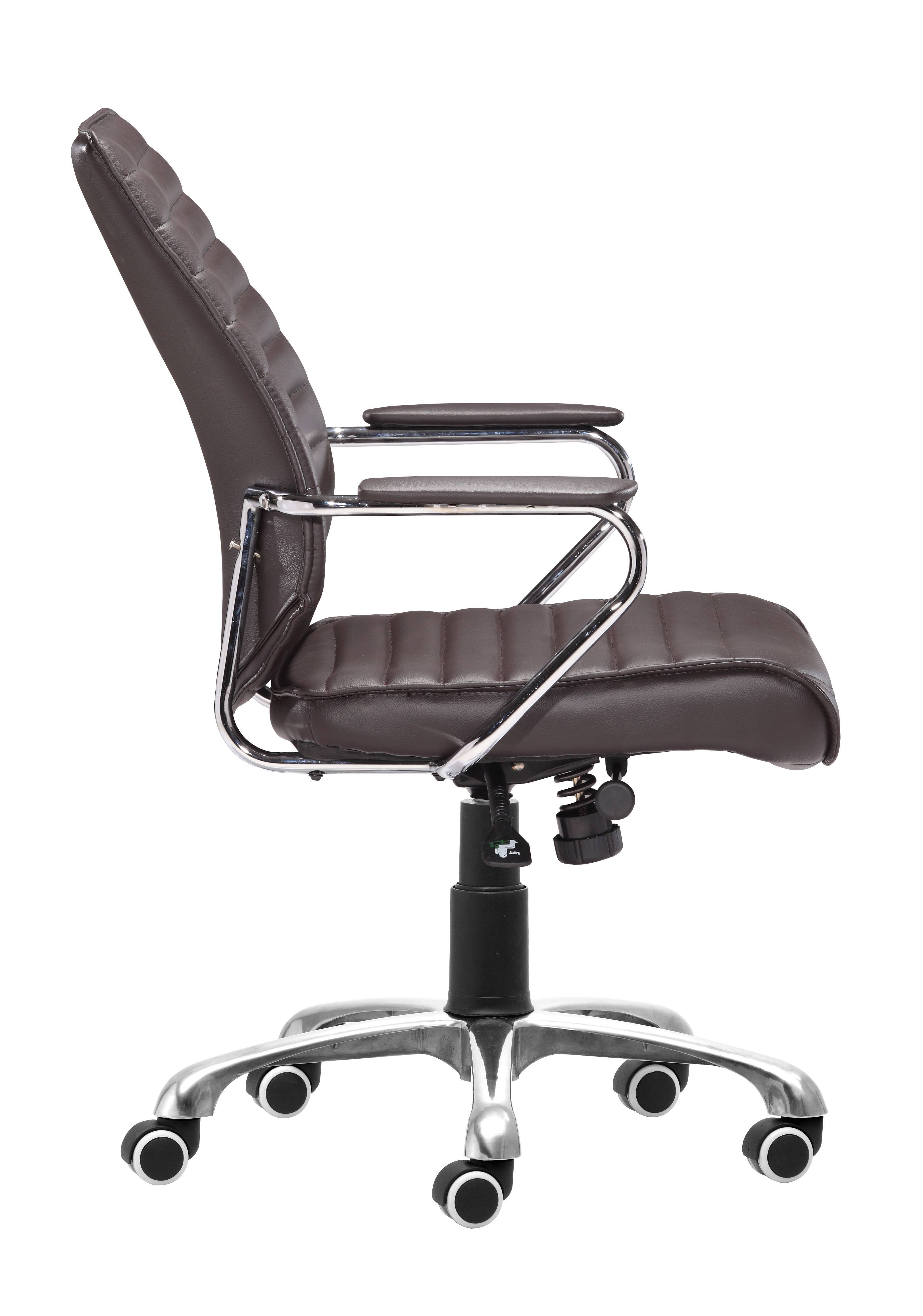 Back. Hivvago - Enterprise Low Back Office Chair Espresso - Espresso.