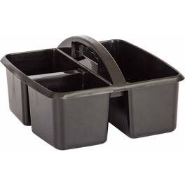 Teacher Created Resources - Plastic Storage Caddy, 9" L x 9-1/4" W x 5-1/4" H, Black, 1 Count