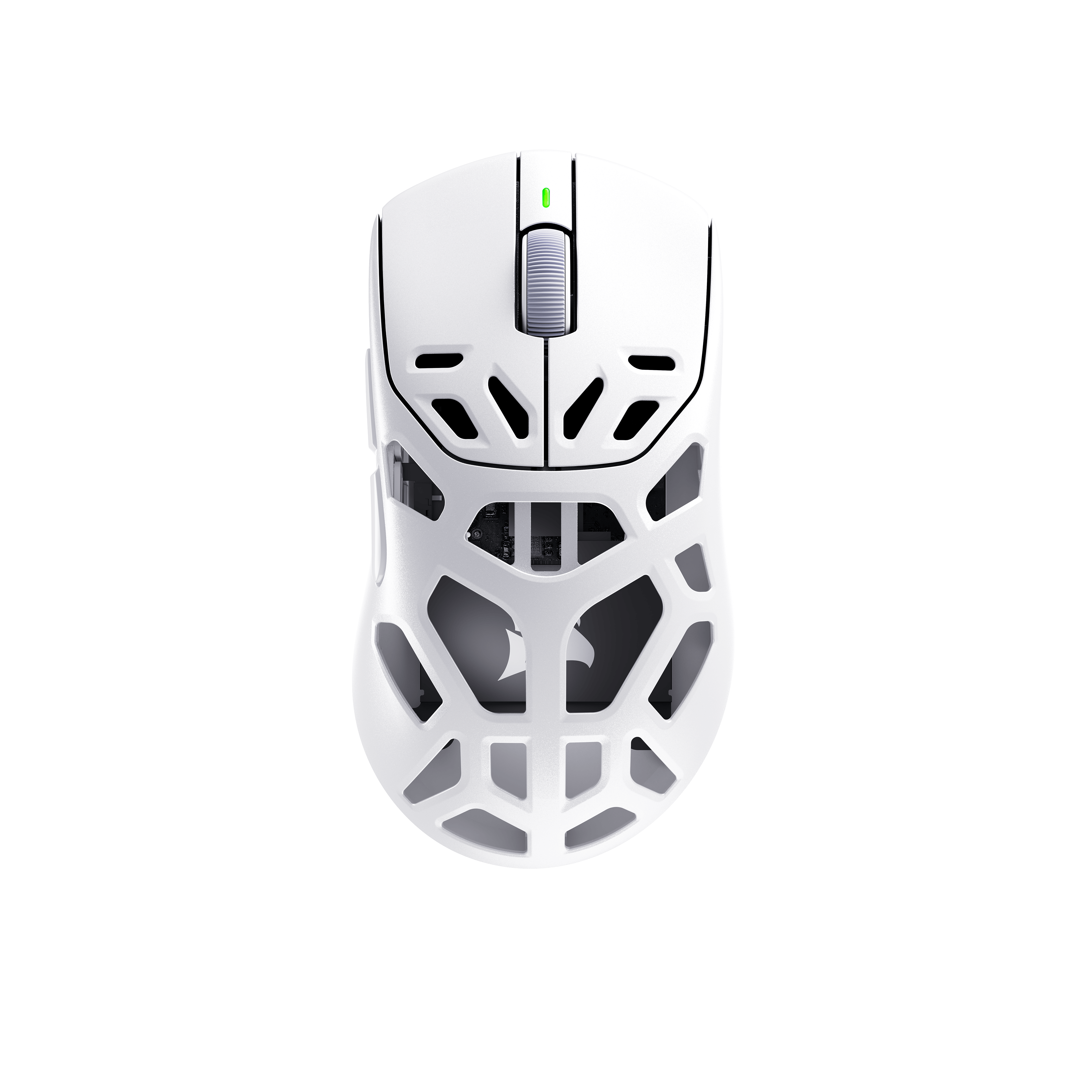 Front. CORSAIR - SABRE v3 PRO PureVector MG ERGO Gaming Mouse with Personalized Directional Sensitivity - White.