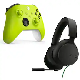 Microsoft - Xbox Series X/S Controller in Volt with Headset - Yellow