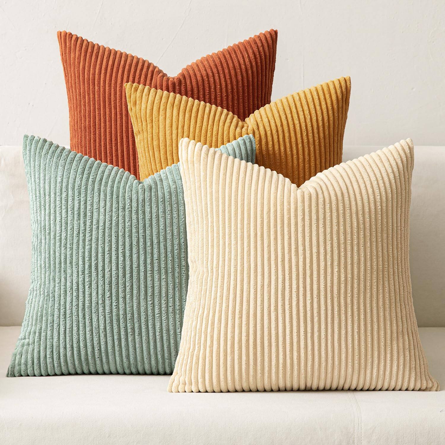 Teal-rust 18" x 18" (Pack of 4)