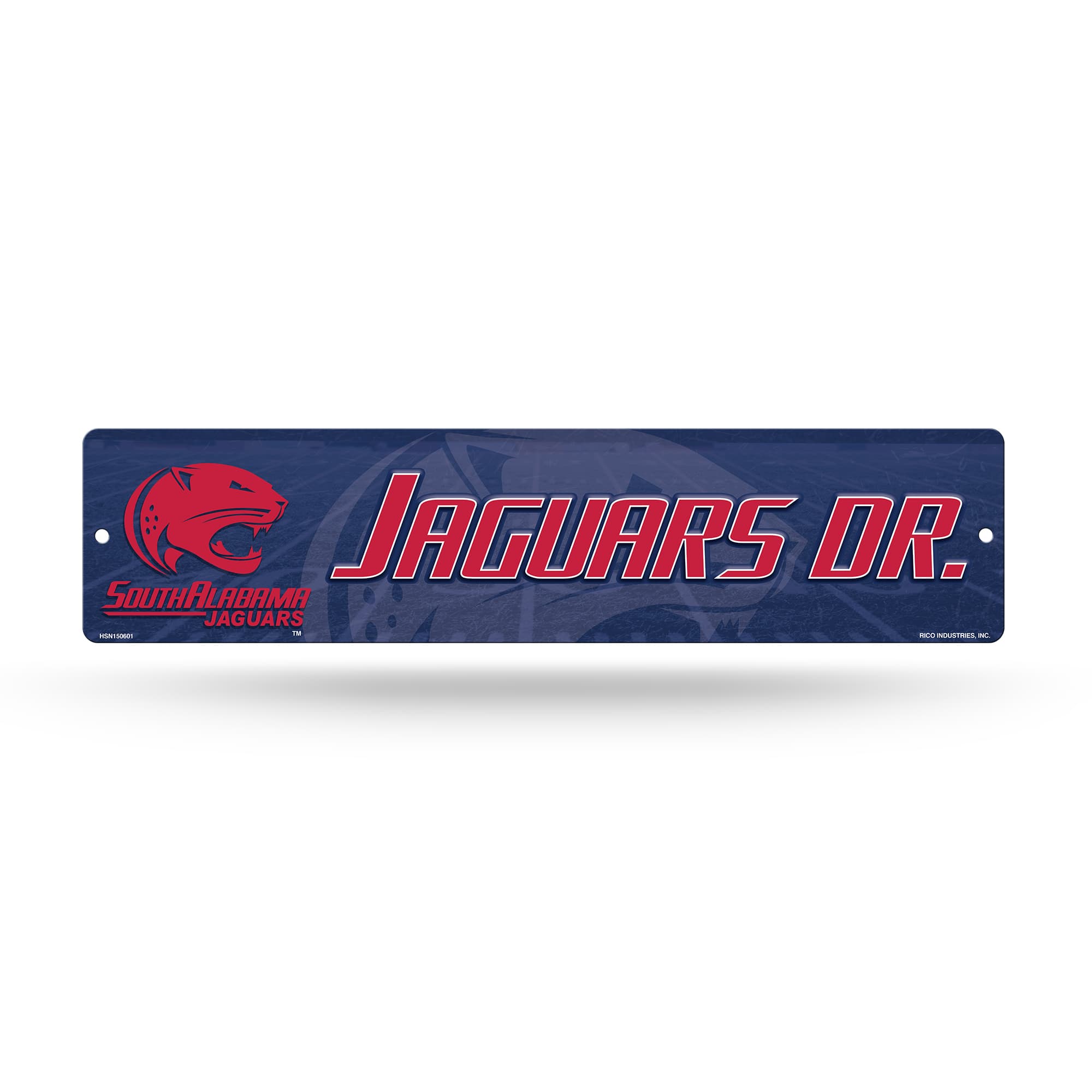 Rico Industries - Southern Alabama Jaguars 16" Street Sign for garage, office, man cave or any wall - Multi