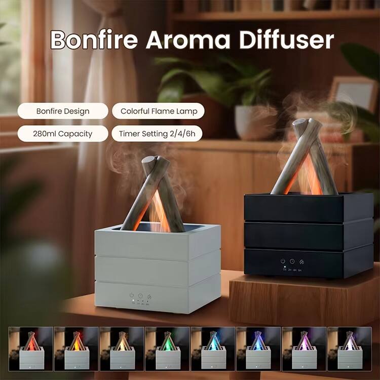 Bonfire Aroma Diffuser

- Bonfire Design
- Colorful Flame Lamp
- 280ml Capacity
- Timer Setting 2/4/6h