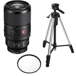 Bundle - Sony - FE 100mm f/2.8 GM OSS Macro Lens, with 67mm Filter and 3-Sec Al Tripod
