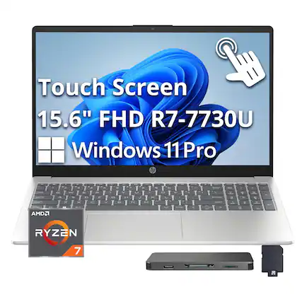 Touch Screen 15.6" FHD R7-7730U Windows 11 Pro
hp
AMD Ryzen 7