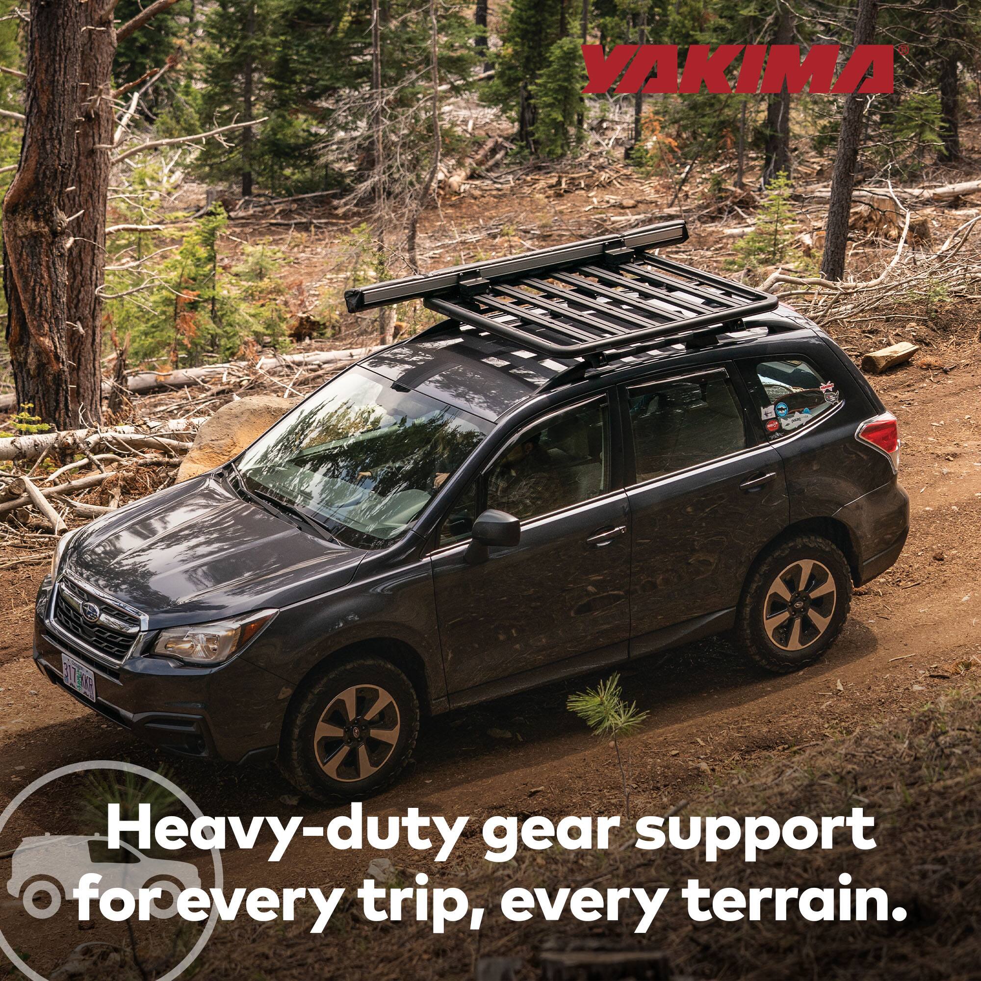 YAKIMA  
Heavy-duty gear support for every trip, every terrain.