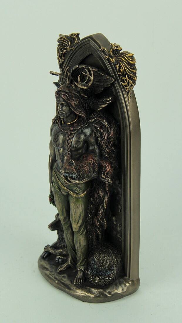 Alt View 1. Veronese Design - Ruth Thompson The Druid Hand Painted Statue - Bronze.
