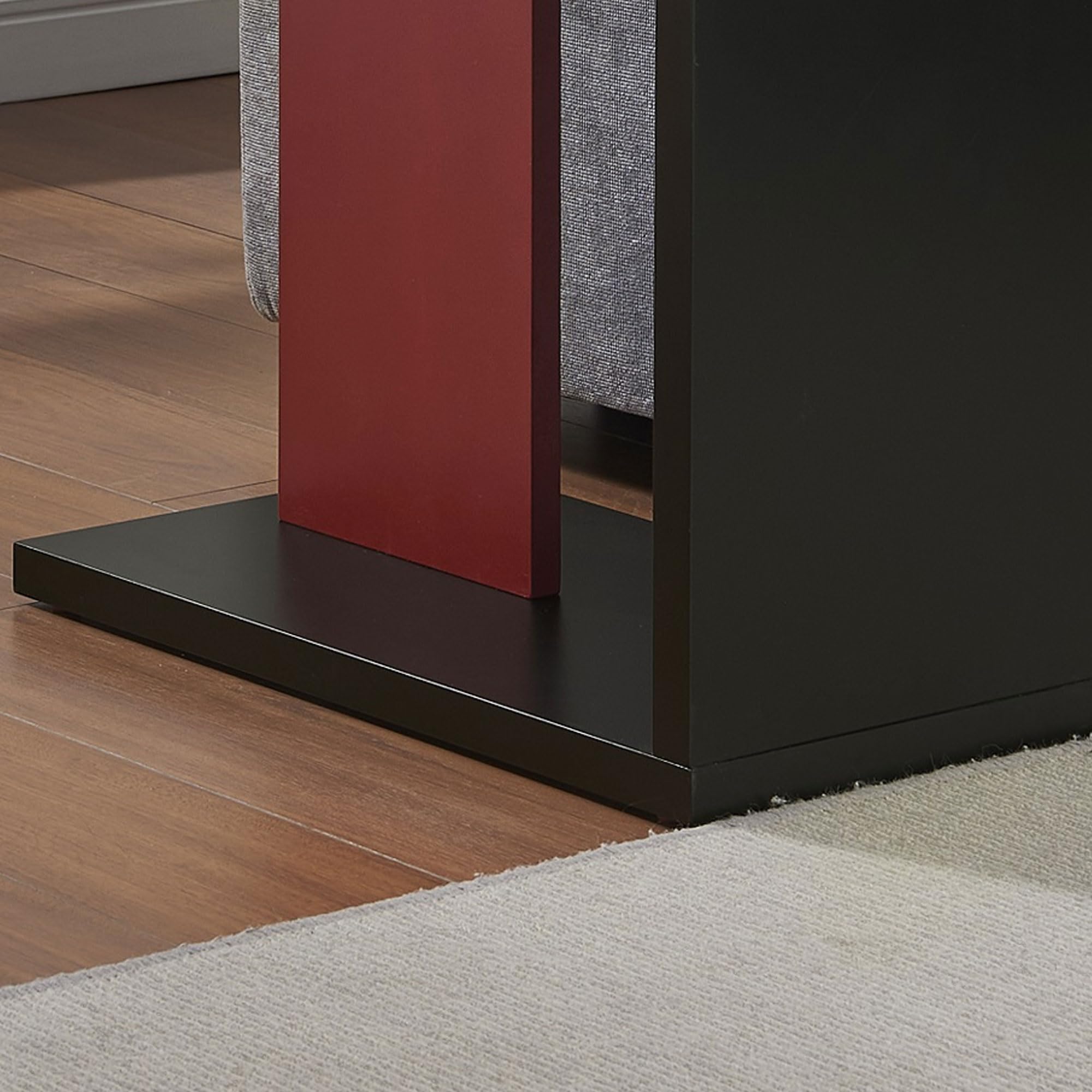 Alt View 2. Kings Brand Furniture - Kings Brand Furniture Hayward Side Table, Side End Table for Couch, Snack and Laptop - Grey.