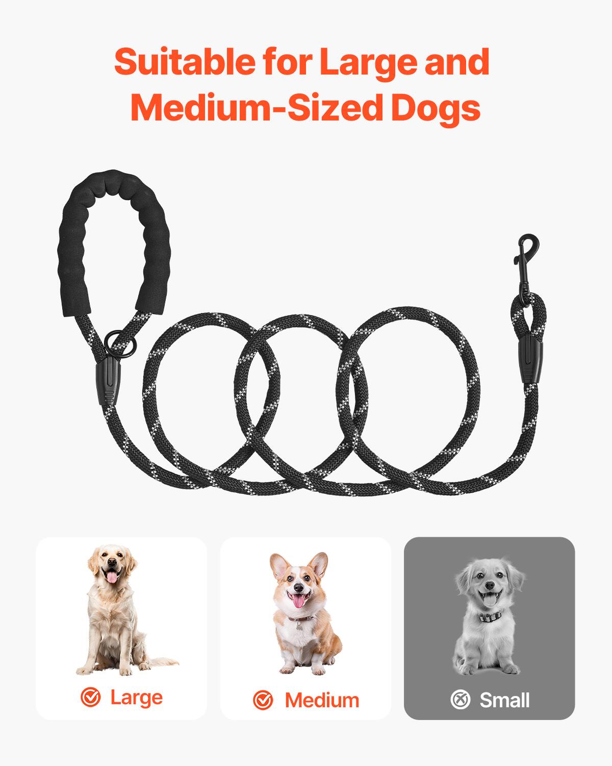 Suitable for Large and Medium-Sized Dogs

Large  
Medium  
Small