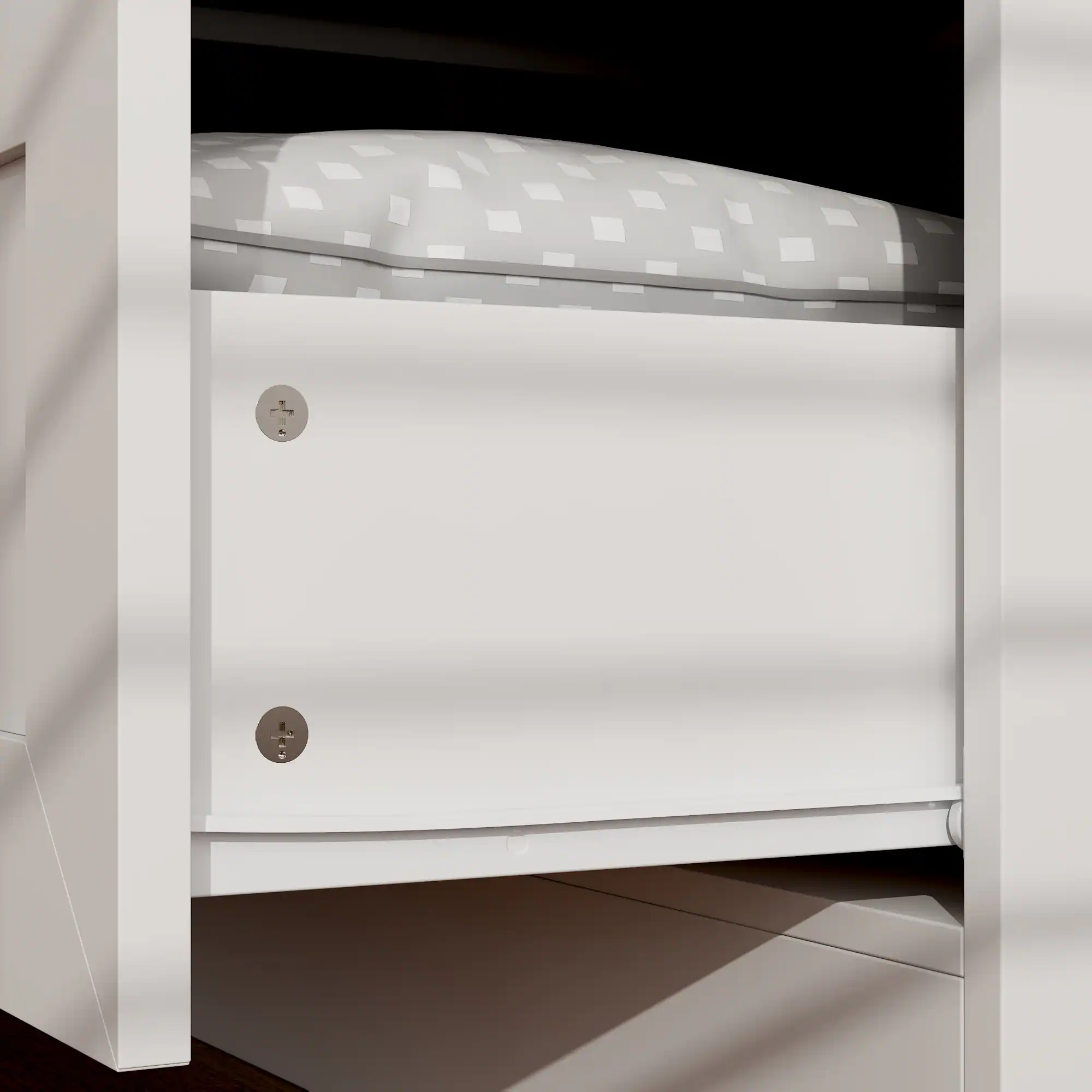 Alt View 10. FUFU & GAGA - FUFU&GAGA Wardrobe with Mirror: Stylish Storage with Safety & Function - White.