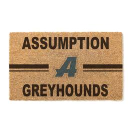 Jardine - Assumption Greyhounds 18" x 30" Team Logo Doormat - Brown